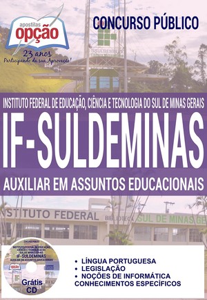 Apostila Concurso IF SULDEMINAS 2016 - AUXILIAR DE ASSUNTOS EDUCACIONAIS
