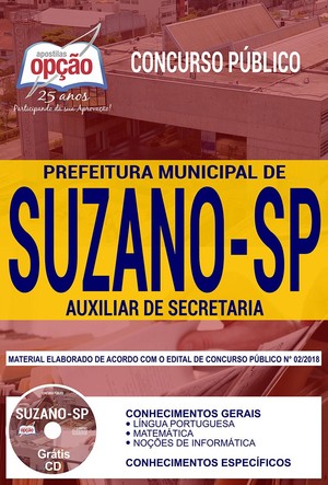 Apostila Concurso Prefeitura de Suzano - AUXILIAR DE SECRETARIA