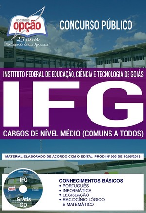 Apostila Concurso IFG - CARGOS DE NÍVEL MÉDIO (COMUNS A TODOS)
