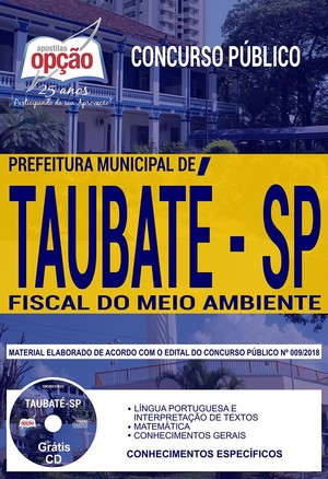 Apostila Concurso Prefeitura de Taubaté - FISCAL DO MEIO AMBIENTE