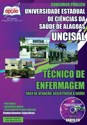 Apostila UNCISAL - TÉCNICO DE ENFERMAGEM – ÁREA DE ATUAÇÃO: ASSISTÊNCIA A SAÚDE