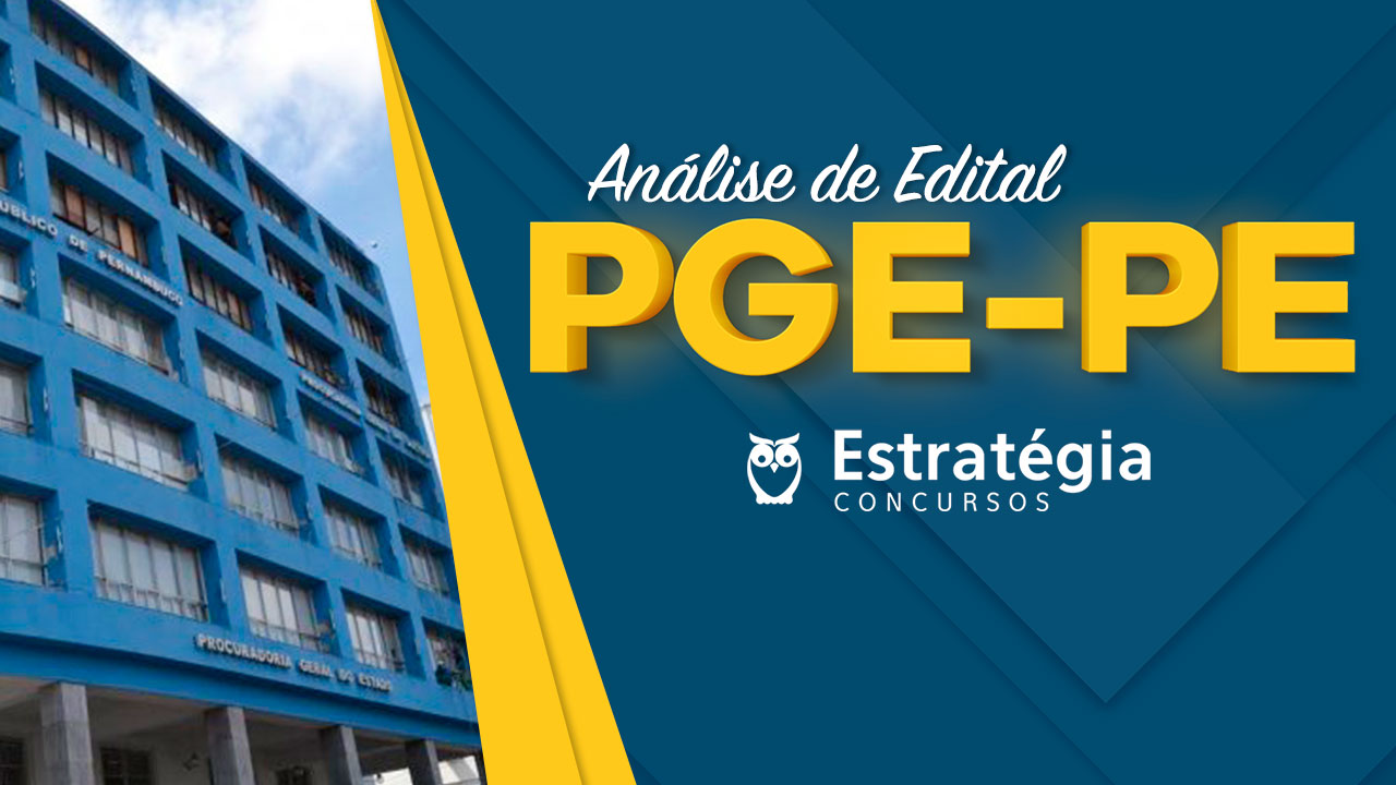 Edital PGE-PE Concurso PGE-PE
