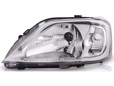 Farol logan 07 10 le moldura cromada