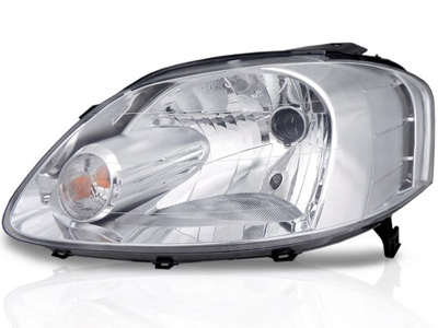 Farol fox 03 09 le foco simples mascara cromada