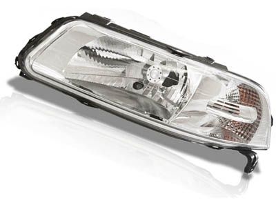 Farol gol 00 04 le foco simples mascara cromada