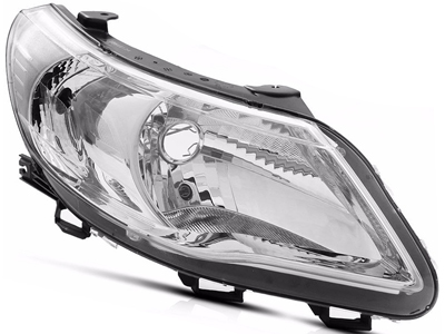 Farol gol 08 12 ld mascara cromada foco simples