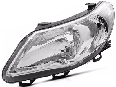 Farol gol 08 12 le mascara cromada foco simples