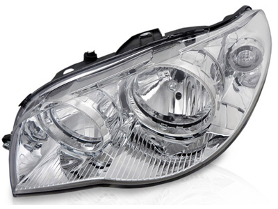 Farol palio 04 le mascara cromada defletor cromado