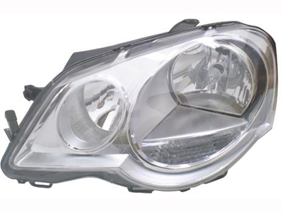 Farol polo 07 13 le mascara cromada