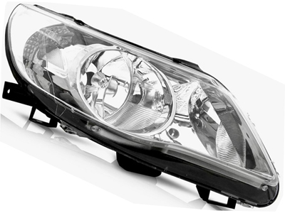 Farol gol 08 12 ld mascara cromada foco duplo