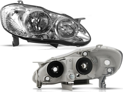 Farol corolla 05 08 e fielder ld mascara cromada