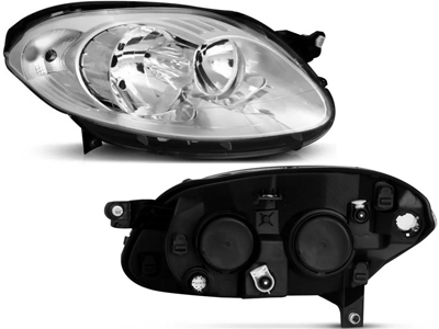 Farol palio 12 ld mascara cromada