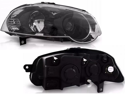 Farol palio 10 11 e strada 08 ld cromado canhao preto