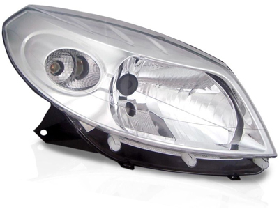 Farol sandero 08 11 ld mascara cromada