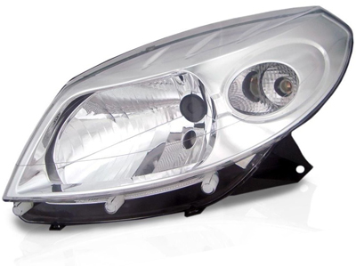 Farol sandero 08 11 le mascara cromada