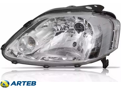 Farol fox 03 09 le foco simples mascara cromada 7708eb38 1d39 4782 8bba 0715dbe1985a