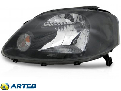 Farol fox 03 09 le foco simples mascara negra