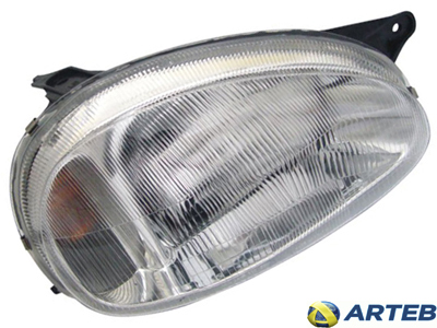 Farol Corsa 94/99 LD (Máscara Cromada - Pisca Âmbar)