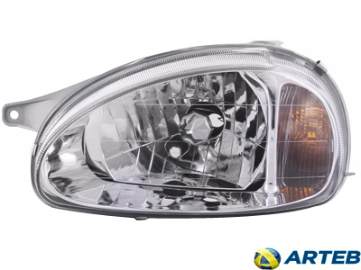 Farol corsa 00 10 le carcaca cinza pisca ambar