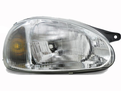 Farol Corsa 94/99 LD (Máscara Cromada - Pisca Âmbar)