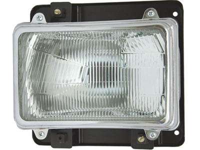 Farol MBB Cara Preta 83/92 LD (Lâmpada H4 - C/Aro Cromado)