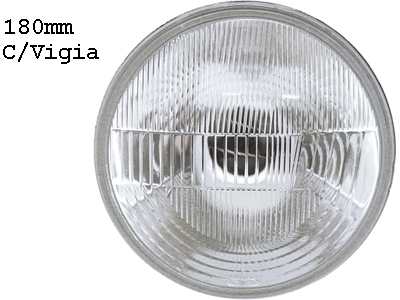 Farol Sealed Bean (180mm - S/Lâmpada Embutida - C/Vigia)