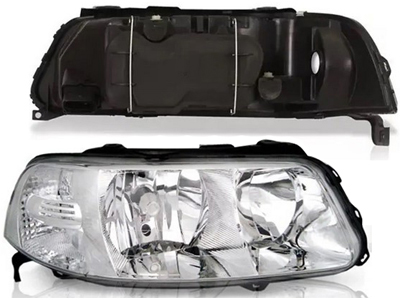 Farol Gol 00/04 LD (Foco Duplo - Máscara Cromada)