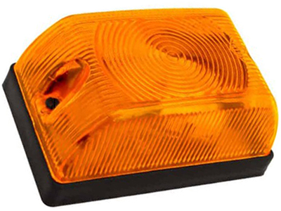 Lanterna universal tipo tijolinho retangular ambar tras