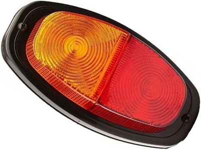 Lanterna reboque tipo canoinha bicolor tras pequena