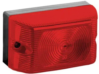 Lanterna universal tipo tijolinho retangular vermelha tras