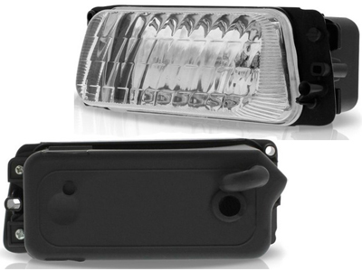 Farol auxiliar polo 96 99 ld lente estriada