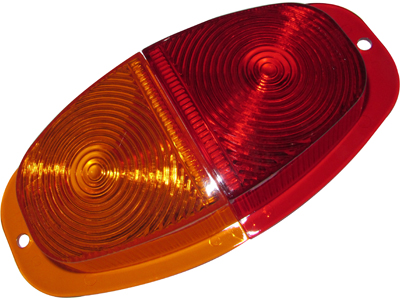 Lente sinaleira p reboque bicolor tras pequena