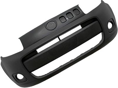 Parachoque dianteiro uno 10 14 e fiorino 14 21 preto liso