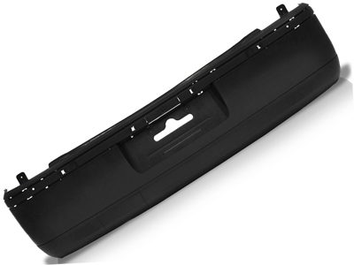 Parachoque traseiro gol 00 02 preto liso