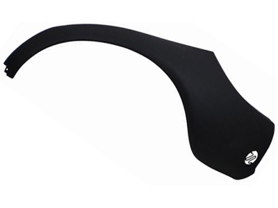 Parachoque traseiro ka 97 02 lado esquerdo preto