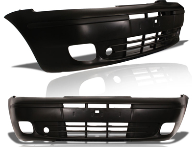 Parachoque dianteiro palio 01 07 preto c milha