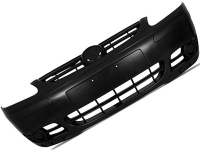 Parachoque dianteiro fox 03 07 preto s milha