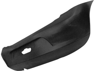 Parachoque traseiro fox 10 preto