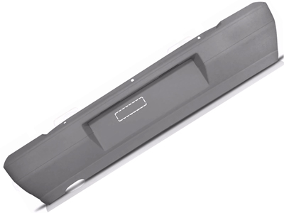 Parachoque traseiro uno 08 cinza