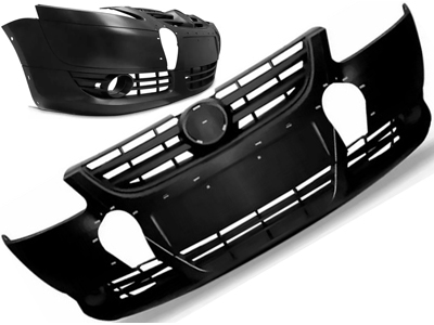 Parachoque dianteiro crossfox 08 10 preto