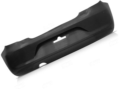 Parachoque Traseiro Gol 13/15 (Preto Liso - S/Refletor)