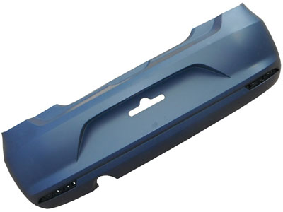 Parachoque traseiro gol 13 preto c refletor