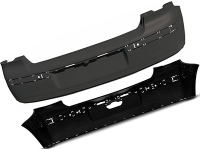 Parachoque traseiro polo hatch 03 11 primer