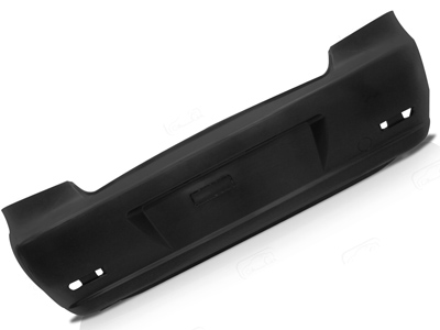 Parachoque traseiro siena 05 08 preto