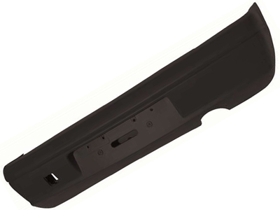 Parachoque traseiro fiesta hatch 00 02 preto