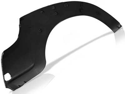 Parachoque traseiro ka 03 07 lado esquerdo preto