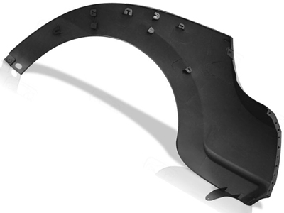 Parachoque traseiro ka 03 07 lado direito preto