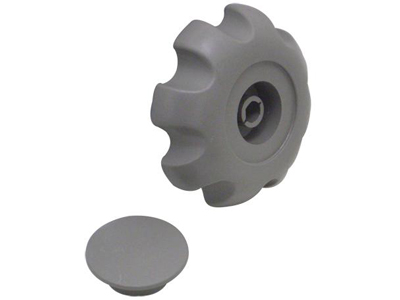 Manopla Banco KA/Fiesta 96/99 e Escort 97/ Cinza (C/Tampa)