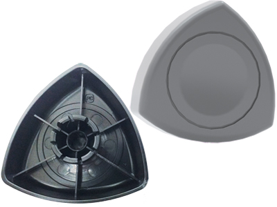 Manopla banco gol parati saveiro 97 cinza fechado