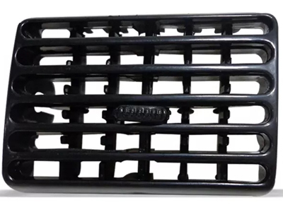 Difusor Ar Painel Uno 95/ LE Preto (Lateral - C/Aletas)